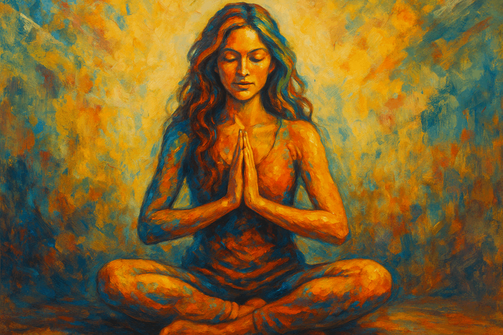 A serene figure bathed in moonlight sits near water under a luminous full moon, symbolizing emotional wisdom, intuition, and lunar connection.
